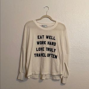 Wildfox “Mantra” sweater